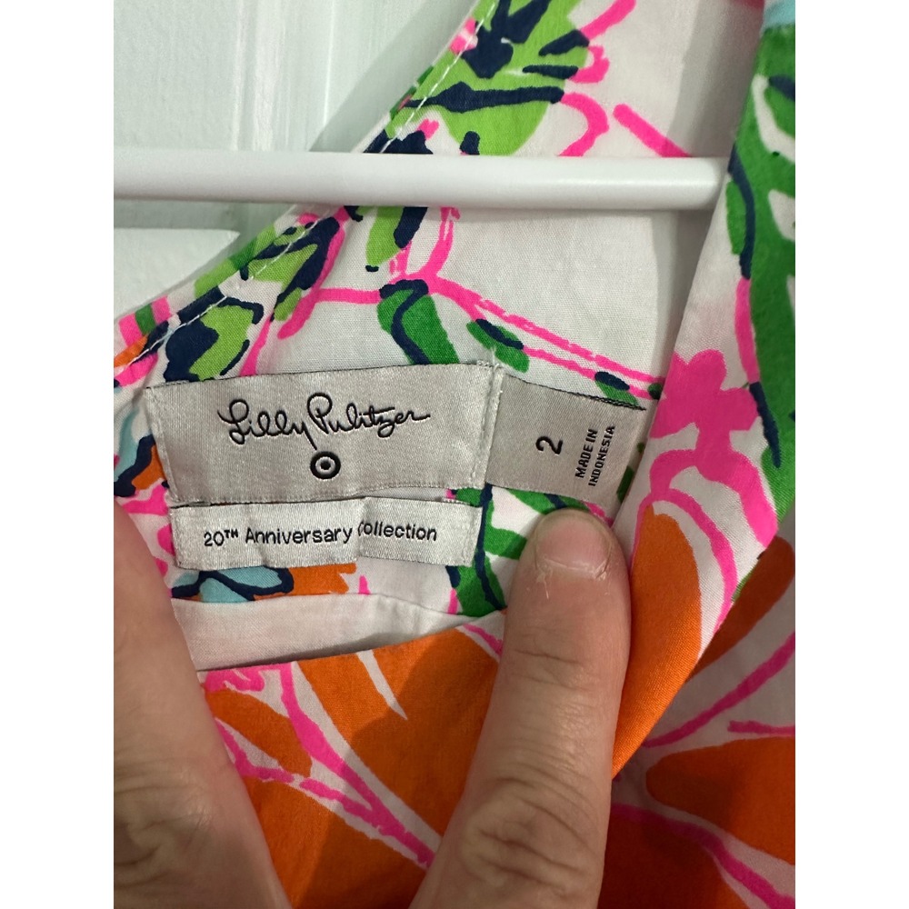 Lilly Pulitzer for Target 20th Anniversary Floral Print Sleeveless‎ Dress Size 2 - Picture 5 of 12